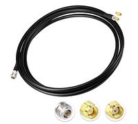Bingfu Lora Antenna 10ft ALSR400 Ultra Low Loss RF Extention Cable - N Female to RP-SMA Male - with SMA Male Adapter Compatible with Helium HNT BOBCAT Miner SyncroBit Gateway Sensecap Hotspot Antennas