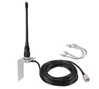 Bingfu Marine VHF Radio External Antenna 156-163MHz PL259 Male L Mount Bracket Antennas with 16.5 feet 5m RG58 Coaxial Cable for Car Truck Boat ATV Amateur Mobile Ham Radio
