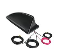Bingfu Multi-System Car Shark Fin Antenna - FM/AM/DAB + GPS/BeiDou GNSS, 28dB LNA, IP65 Waterproof, 9-16V Wide Voltage for Truck/RV/Car