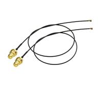 Bingfu RP-SMA Female to M.2 NGFF Bulkhead Mount WiFi Antenna Cable 25cm/9.84 inch 2-Pack for Intel AX200NGW 8265AC 8265NGW 7265AC 9560AC M.2 NGFF Interface Wireless Network Card WiFi Adapter