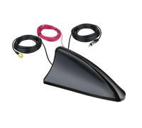 Bingfu Shark Fin Antenna for Car/Truck/RV - FM/AM Radio + GPS/BeiDou Dual-System, 28dB High Gain LNA, IP65 Waterproof, 9-16V Wide Voltage
