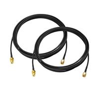 BINGFU SMA Male to SMA Female Bulkhead Mount RG174 Antenna Extension Cable 3m 10 feet (2-Pack) Compatible with 4G LTE Router Gateway Modem Mobile Cellular Receiver
