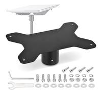 Bingfu Sturdy Pipe Adapter Mounting Kit for Starlink Gen 2 V2 Flat High Performance Antenna - Highly Compatible Metal Alloy Bracket for Starlink Satellite Dish Roof Pole Mount Holder