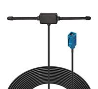 Bingfu Universal Car Stereo AM FM Dipole Antenna,Hidden Adhesive Mount FM AM Radio Antenna Aerial for Volkswagen VW BMW Mercedes Benz Vehicle SUV Car Stereo Audio Radio Media Head Unit Receiver
