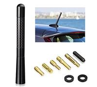 Bingfu Universal Vehicle Truck SUV Car Radio Aerial Antenna Topper M4.0 M5.0 M6.0 Screws Black Short Car Stereo FM AM Antenna Replacement Compatible with All Cars