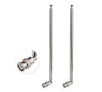 Bingfu VHF UHF Radio Antenna 7Section Telescopic 115cm,BNC for CB&Ham Radio | VHF UHF Antenna for CB Radio Police Scanner Ham Radio Two Way Mobile Scanner Wireless Microphone Receiver Frequency Counter