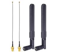 Bingfu WiFi Antenna 8dBi 2.4/5/5.8 GHz Aerial+15cm RP-SMA Pigtail Cable | Dual Band Aerial Antenna With 15cm RP-SMA Female Cable for Intel Fenvi HP Dell Mini PCIe Wireless Network Cards and Adapters