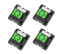 BINGGA Green Shaft Switches for Mechanical Keyboard Featuring 16.8Million Color Option 4Pcs Set