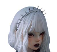 BINGGA Punk Rivet Headband PU Hair Hoop Grommet Rock Headwear For Cosplay Unisex Rock Headwear Accessory