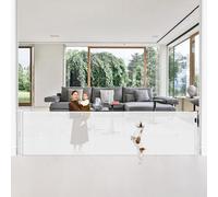 Bingguz 42 Tall X 160 Extra Wide Retractable Gates, Extra Tall Baby Gate for Large Openings, Tall Pet Gate for Dog Extra Long Mesh Baby Gate Indoor Child Gate for Doorways Outdoor Dog G