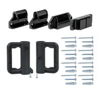 Bingguz Retractable Baby Gate Hardware Replacement Parts Kit for Mesh Dog Gate Full Set Wall Mounting Accessories Brackets Screws and Anchors (Black)
