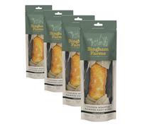 Bingham Farms Chicken Wrapped Rawhide Knot Bone Dog Treat - Dental Chew, Nutritious, Natural Flavour, High Protein - Large - 1 pk - 150 g (Pack of 4)