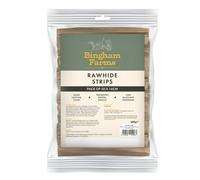 Bingham Farms Rawhide Strips Dog Treats - Pack of 50 x 16cm