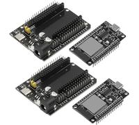 Binghe ESP-32 Type-C USB CH340 Development Board + 30-Pin V1 Power Supply Board 2.4 GHz WiFi Bluetooth Dual Core Compatible ArduinoIDE/mixly/mind+/Python (2 PCS)