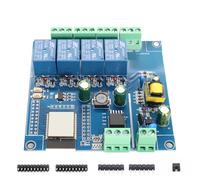 Binghe ESP 4-Channel Relay Module, ESP Relay Development Boards with WIFI Bluetooth BLE AC220W/DC5-30V Power Supply For DIY Programming Projects（LC-Relay-ESP-4R-A2）