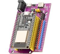 Binghe ESP Development Board with CP2102 Chip, ESP-32D Microcontroller 38Pin Micro USB + ESPS Purple breakout board 38Pin ESP-S burner clip, Compatible with Arduino