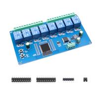 Binghe ESP Relay 8-channel Module, DC 5-30V ESP WiFi Wireless Control BLE Module ESP Relay Development Board AC/DC Power Supply Compatible with Arduino IDE (LC-Relay-ESP-8R-D5)