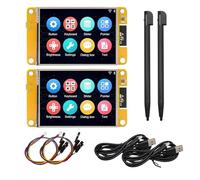 Binghe ESP32 Display ESP32 with Display Board with WiFi Bluetooth 2.8 Inch 240 x 320 ESP32 Intelligent TFT Module Touchscreen LVGL High Speed IoT Connectivity Compatible with Arduino/LVGL (Pack of 2)