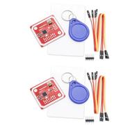 Binghe PN532 NFC RFID V3 Module - 2Pcs NXP PN532 NFC Module with S50 White Card Key Card - I2C/SPI/HSU Interface - Compatible with Arduino/Raspberry Pi