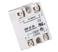 Binghe SSR-40DA Single Phase Solid State Relay, Input 3-32V DC, Output 24-380V AC, For Temperature Control