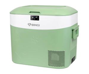 BINGI Compressor Fridge 22L, Portable Car Freezer Compact 12V Refrigerator 12V/24V DC & 100-240V AC Cooler Box for Outdoor Camping, Travel, Truck, Home Use -18℃ to 15℃