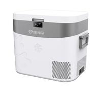 BINGI Portable Car Fridge Freezer 22L, 12V/24V DC & 100-240V AC Dual Power, -18℃ to 15℃ Adjustable Car Refrigerator, Cooler Box for Camping Campervan, Travel, RV, Truck, Picnic, Boat