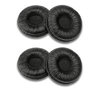 Bingle Ear Cushions Leatherette Spare Replacement for Plantronics Supra Plus Encore and Most Standard Size Office Telephone Headsets H251 H251N H261 H261N H351 H351N H361 H361N (4 Pack)