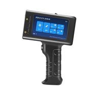 BINGNU 12.7mm Label Printer Handheld Inkjet QR Bar Batch Code Date Number Expiry Coding Machine For Glass for offices and factories(Printer with 3 Ink)
