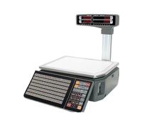 BINGNU Cash Register, LS6C Barcode Label Scale Electronic Scale, Weighing Vegetable Supermarket Cashier Scale Printing Label Commercial Barcode Scale for Small Business, Retail, Restaurant, Salon