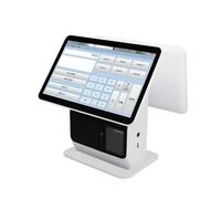 BINGNU Cash Register, Supermarket 15.6 Inch Touch Screen Pos System Cash Register for Small Business, Retail, Restaurant, Salon