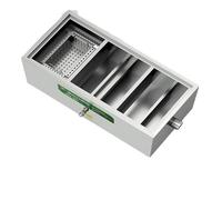 BINGNU Stainless Steel Grease Trap Interceptor Set Detachable Design For Restaurant Kitchen Wastewater Removable Baffles For Kitchen Wastewater(1000 * 500 * 500mm)