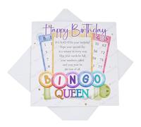 Bingo Birthday Card, Happy Birthday Card for a Bingo Lover with Poem, Bingo Queen
