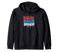 Bingo Bongo Boingo Funny Retro Game Rhythm Zip Hoodie