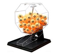 Bingo Cage Set - Manual Lottery Machine with 50 Balls for Shopping Malls and Entertainment Venues