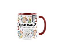 Bingo Caller Mug - Humorous Hobbies & Number Trades Funny Novelty Gift - Tea/Coffee Hot Drinks Ceramic Cup Present