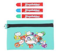 Bingo Dabber Case Holder Gift Set | Storage Bag + 3 Bingo Dabbers | Non-Drip Marker Pens | Bingo Accessories for Home, Clubs & Events