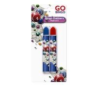 Bingo Dabbers 2 Pack Non Drip Red And Blue Play Tickets Home Bingo Hall Holiday
