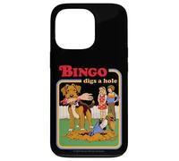 Bingo Digs a Hole Sarcastic Dog Retro Funny Adult Humor Case for iPhone 13 Pro
