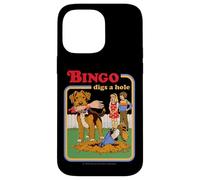Bingo Digs a Hole Sarcastic Dog Retro Funny Adult Humor Case for iPhone 14 Pro Max