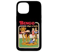 Bingo Digs a Hole Sarcastic Dog Retro Funny Adult Humor Case for iPhone 15