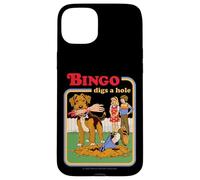 Bingo Digs a Hole Sarcastic Dog Retro Funny Adult Humor Case for iPhone 15 Plus