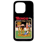 Bingo Digs a Hole Sarcastic Dog Retro Funny Adult Humor Case for iPhone 15 Pro