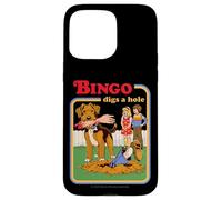 Bingo Digs a Hole Sarcastic Dog Retro Funny Adult Humor Case for iPhone 15 Pro Max