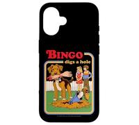 Bingo Digs a Hole Sarcastic Dog Retro Funny Adult Humor Case for iPhone 16