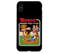 Bingo Digs a Hole Sarcastic Dog Retro Funny Adult Humor Case for iPhone XS Max