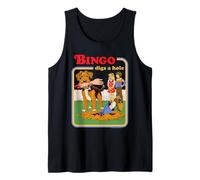 Bingo Digs a Hole Sarcastic Dog Retro Funny Adult Humor Tank Top