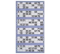 Bingo Flyers sheets of 6 in 3 booklets 450 Tickets 75 Strips 1-90 (Lilac)