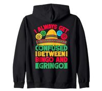 Bingo Game Get Confused Bingo & Gringo Bingo Zip Hoodie