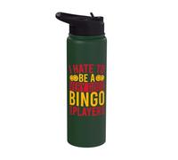 Bingo Game Hate A Very Good Player Bingo Stainless Steel Insulated Water Bottle