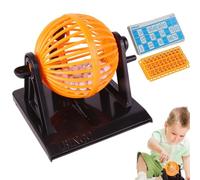 Bingo Game Set,Recognition Learning Bingo Paper Game Supplies | Portable Manual Balls Hand Draw Shake for Kids Adult Bar Party
